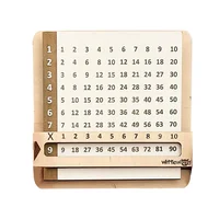 Children Slidable Multiplication Tables Montessori Parish Toys Wooden Slide Learn Math Counting Board Educational Toys for Kids 1
