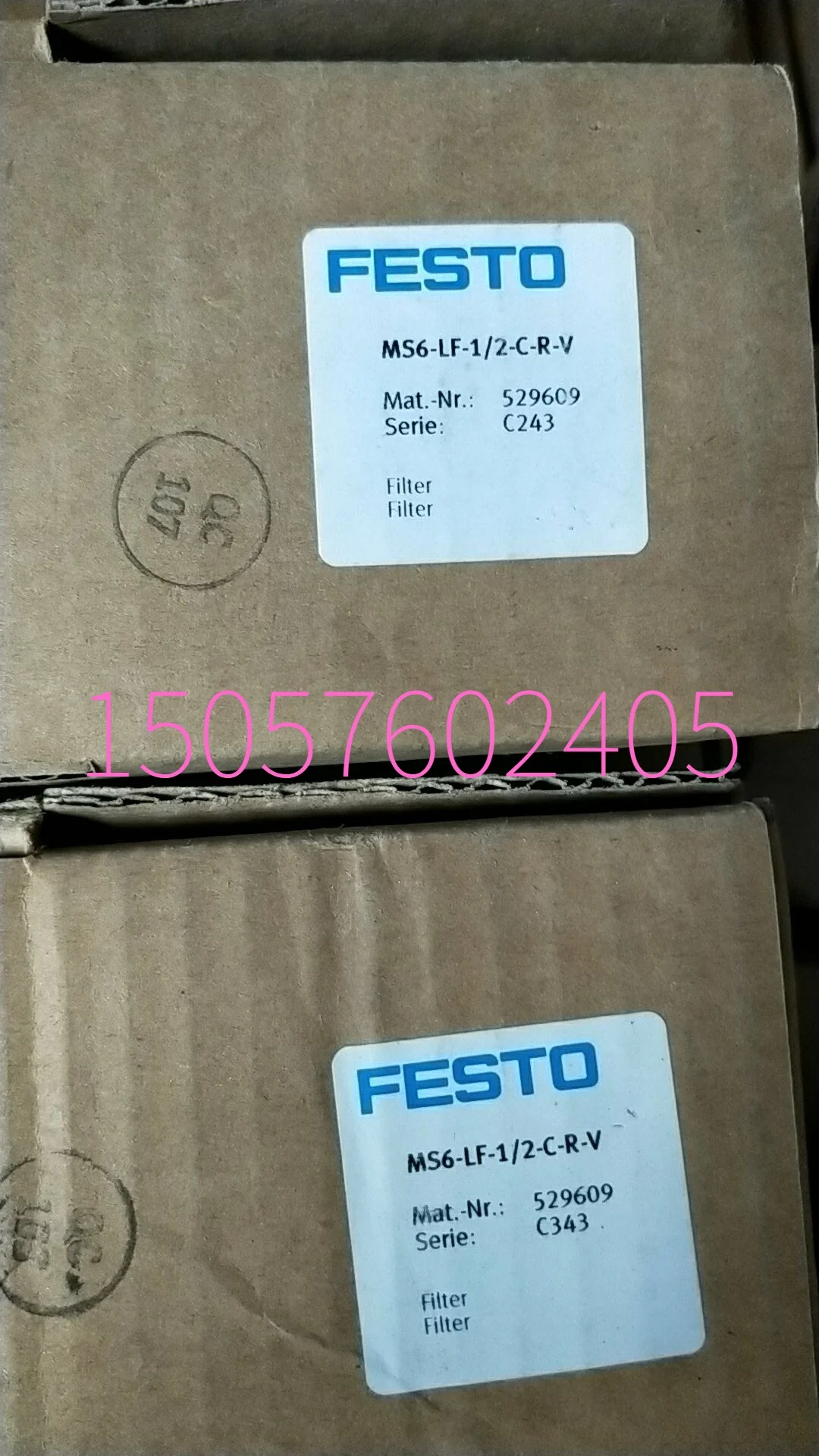 

Original Genuine Festo FESTO MS6-LF-1/2-CRV Filter 529609 In Stock