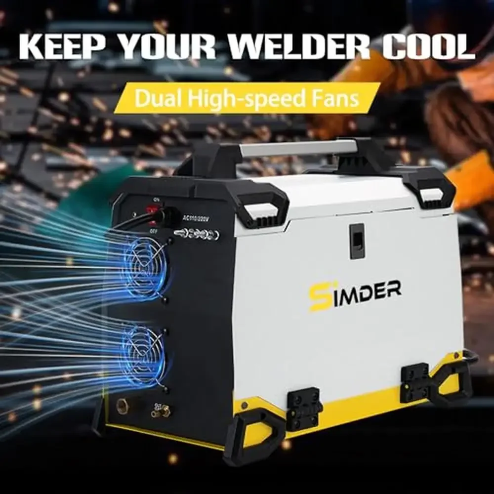 Aluminum MIG Welder Pulse TIG Stick Plasma Cutter 200A Welding Machine SD4050Pro 10in1 Welder Advanced Techniques Smart Memory 6
