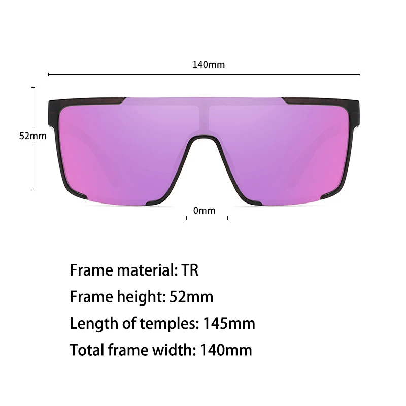 Flat Top Square Sunglasses For Men And Women Uv400 Protection_voghion.com