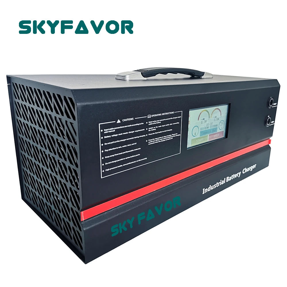 

Multifunctional Intelligent adjustable 24V batteries charger 24V 100A Automatic charger for 24 VOLT with touch screen