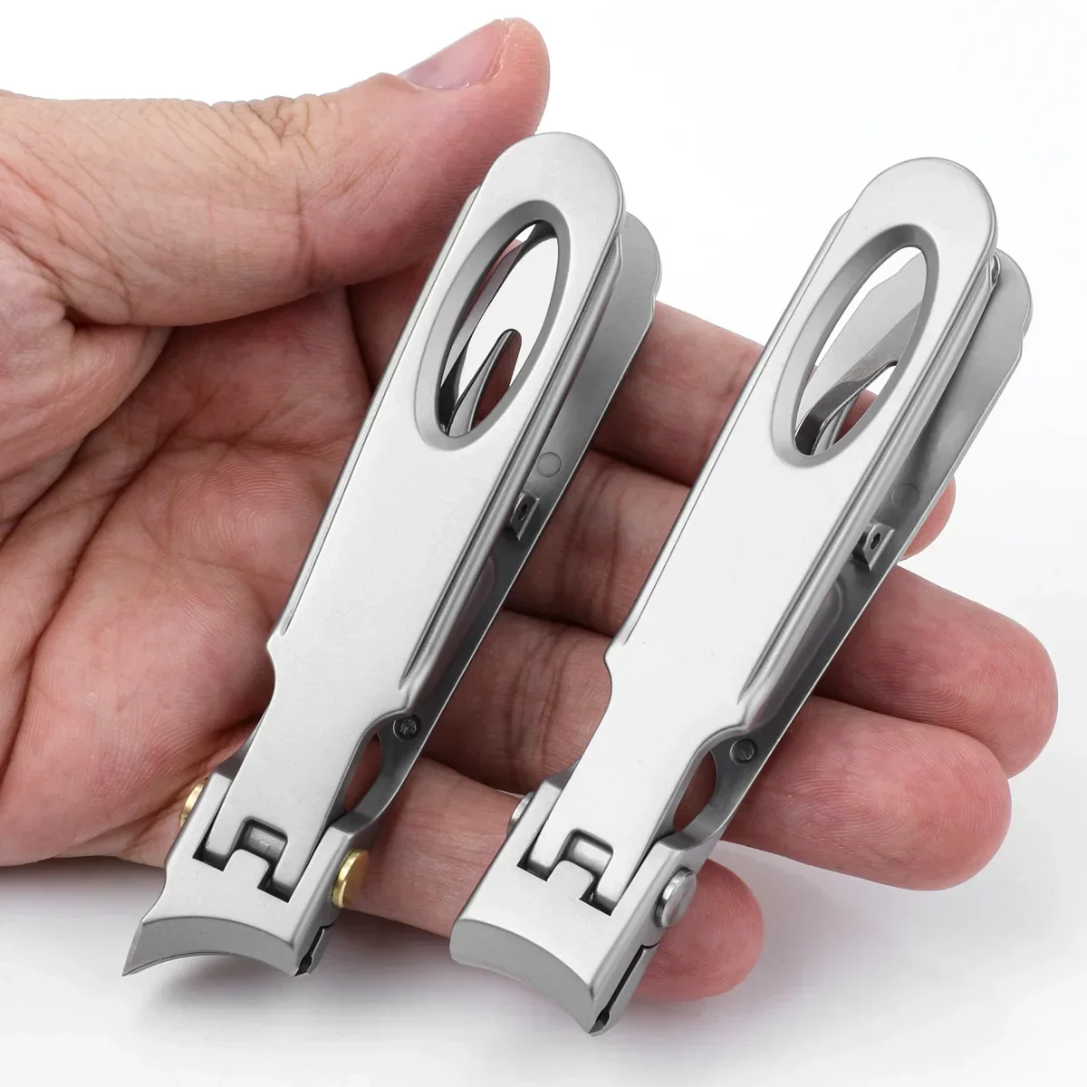 Nail Clippers Stainless Steel Anti Splash Fingernail Cutter Oblique Design Toe Nail Trimmer Manicure Tools Pedicure Scissor