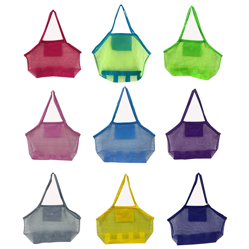 Kids Beach Toys Clothes Bags Toy Storage Sundries Organizers Bag Outdoor Beach Mesh Bag Children Sand Away Foldable Protable