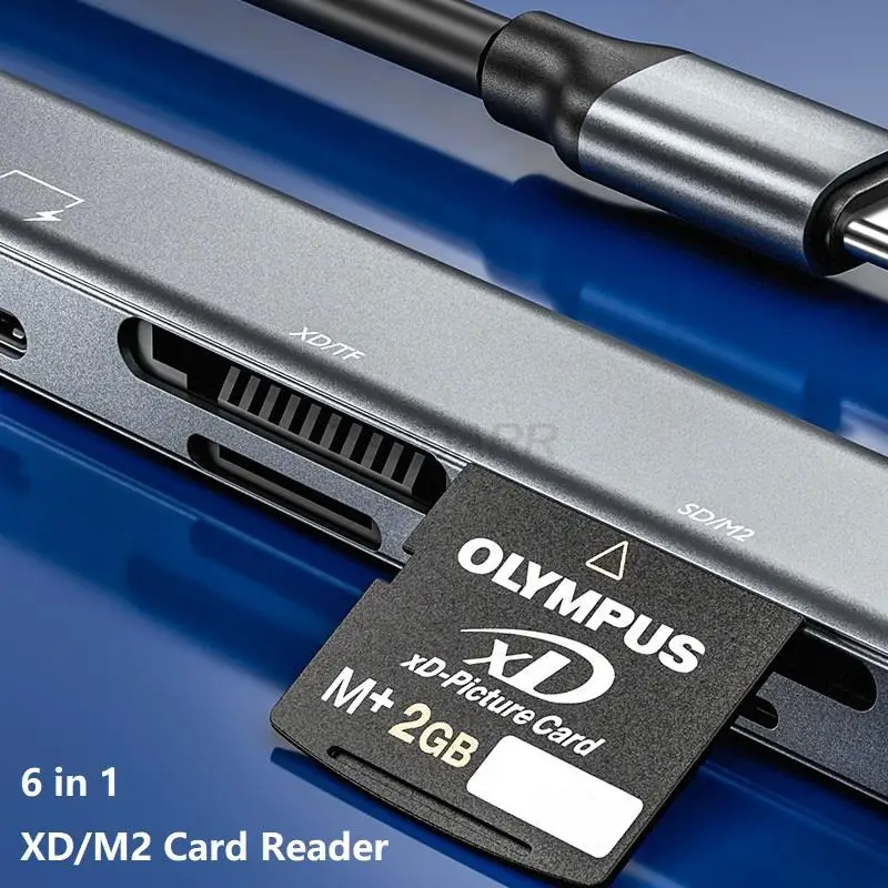 6-in-1 Multifunctional Card Reader Adapter with Charging