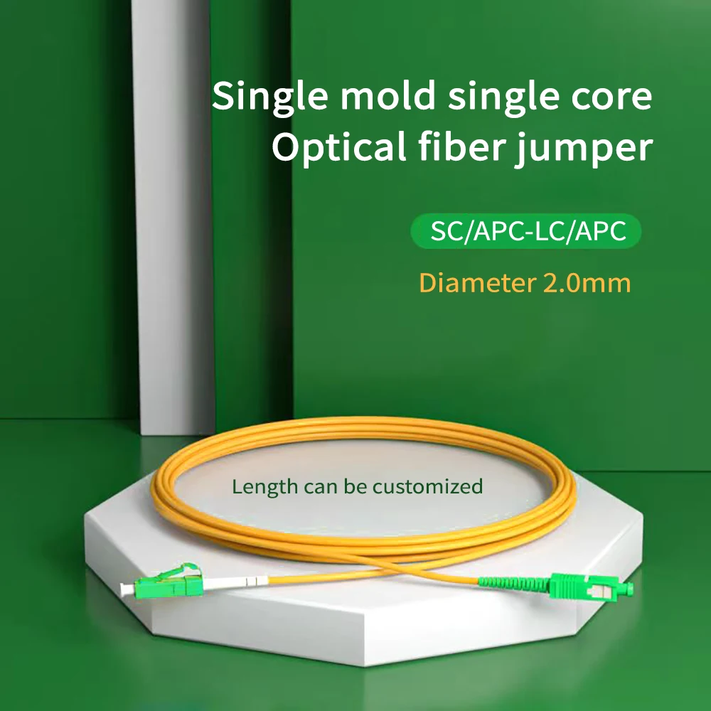 1.5M/3M/5M/7M/10M Opitcal Fiber cable SC/APC to LC/APC Single mode Simplex Core Diameter 2mm SC-LC Optical Patch Cord
