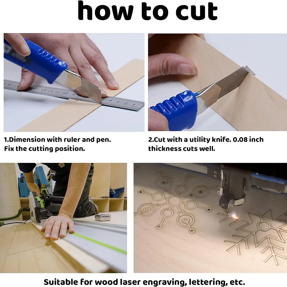 10 Stück 15 x 10 cm Lindebretter – 2 mm dünne unlackierte Holzbleche für Bastel- und Modellbau – Detail 4