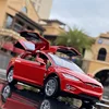 1:32 Tesla Model X Model S Alloy Car Model Diecasts Metal Toy Vehicles Car Model Simulation Sound and Light Collection Kids Gift 3
