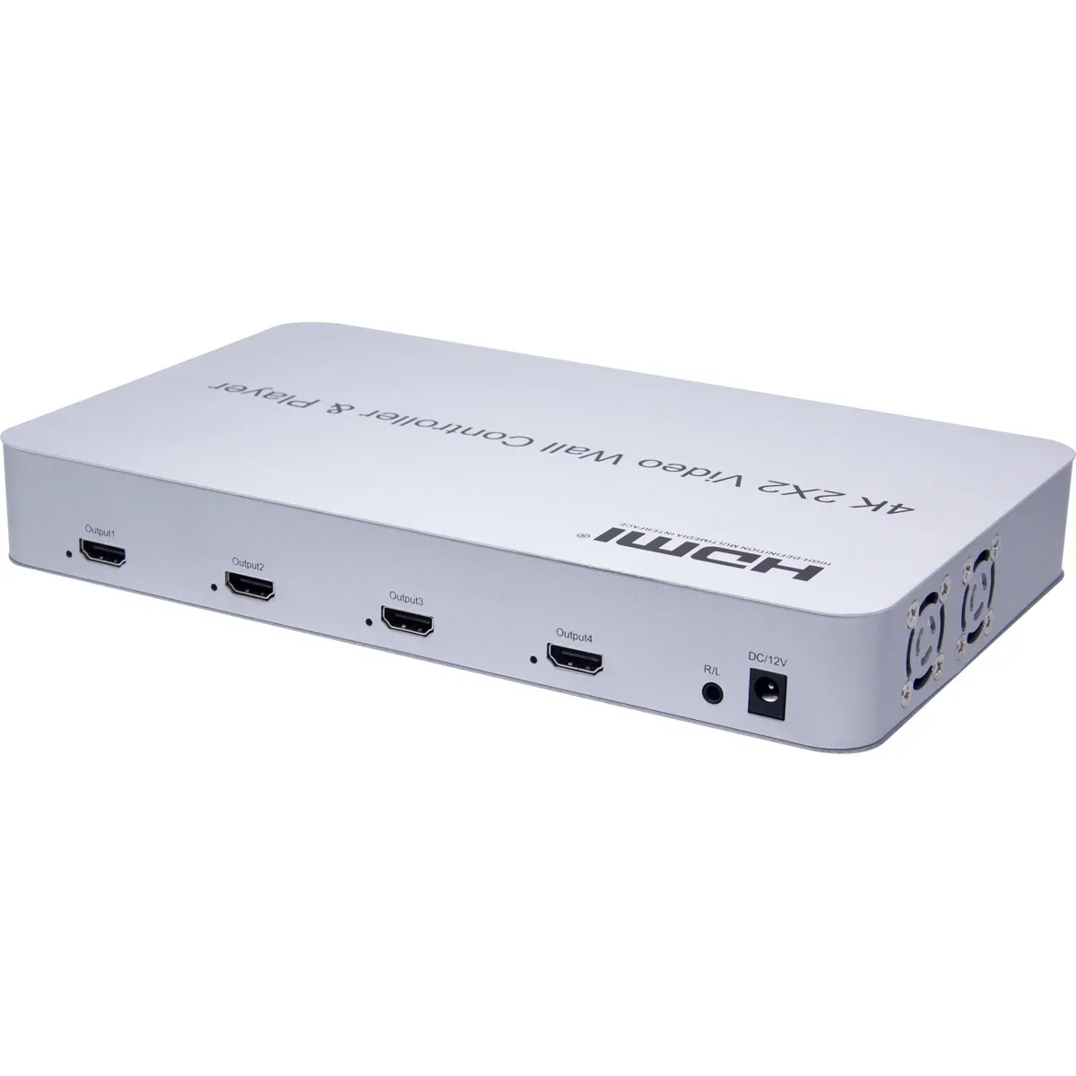 4K 2X2 HDMI 비디오 월 컨트롤러 멀티 스크린 접합 프로세서 TV 스플라이서 USB U 플래시 디스크 플레이어 키보드 및 마우스 지원