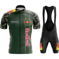 Cycling Jersey Set Mtb Red Bull Men's Bike Clothing Suit Bib Professional Shirt Pants Gel Sets Jerseys Blouse Jacket Sports 2025 1