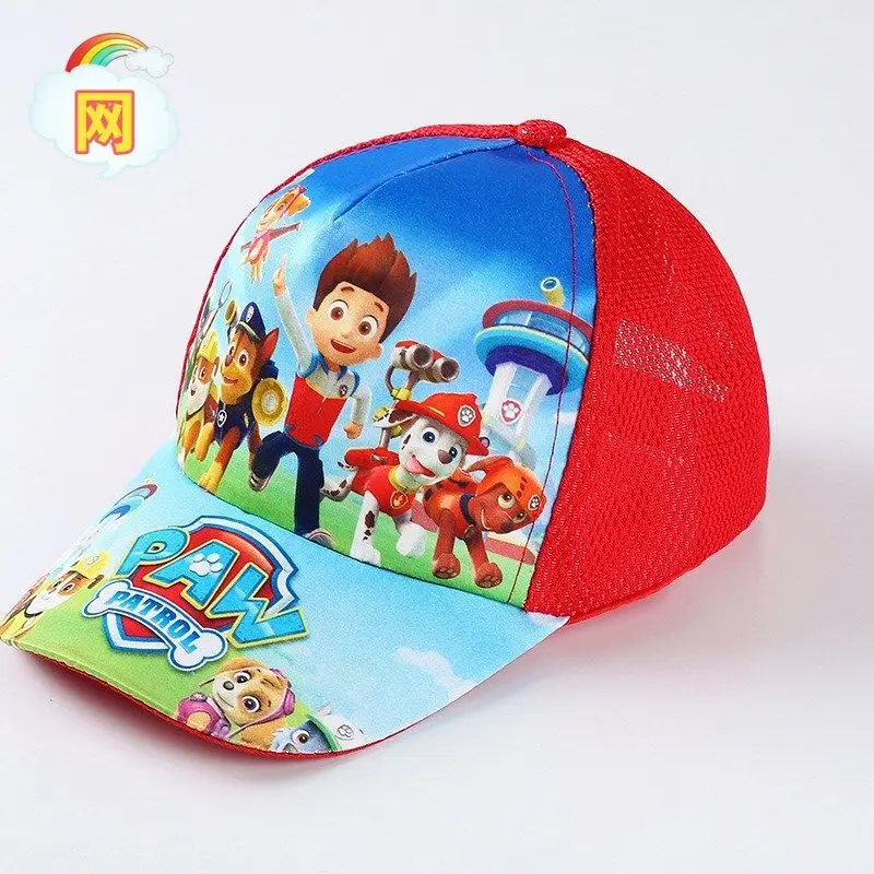 Paw Patrol-애니메이션 피규어 에베레스트 스카이 야구 소녀 소년 힙합, 조절 가능한 코튼 야구 모자