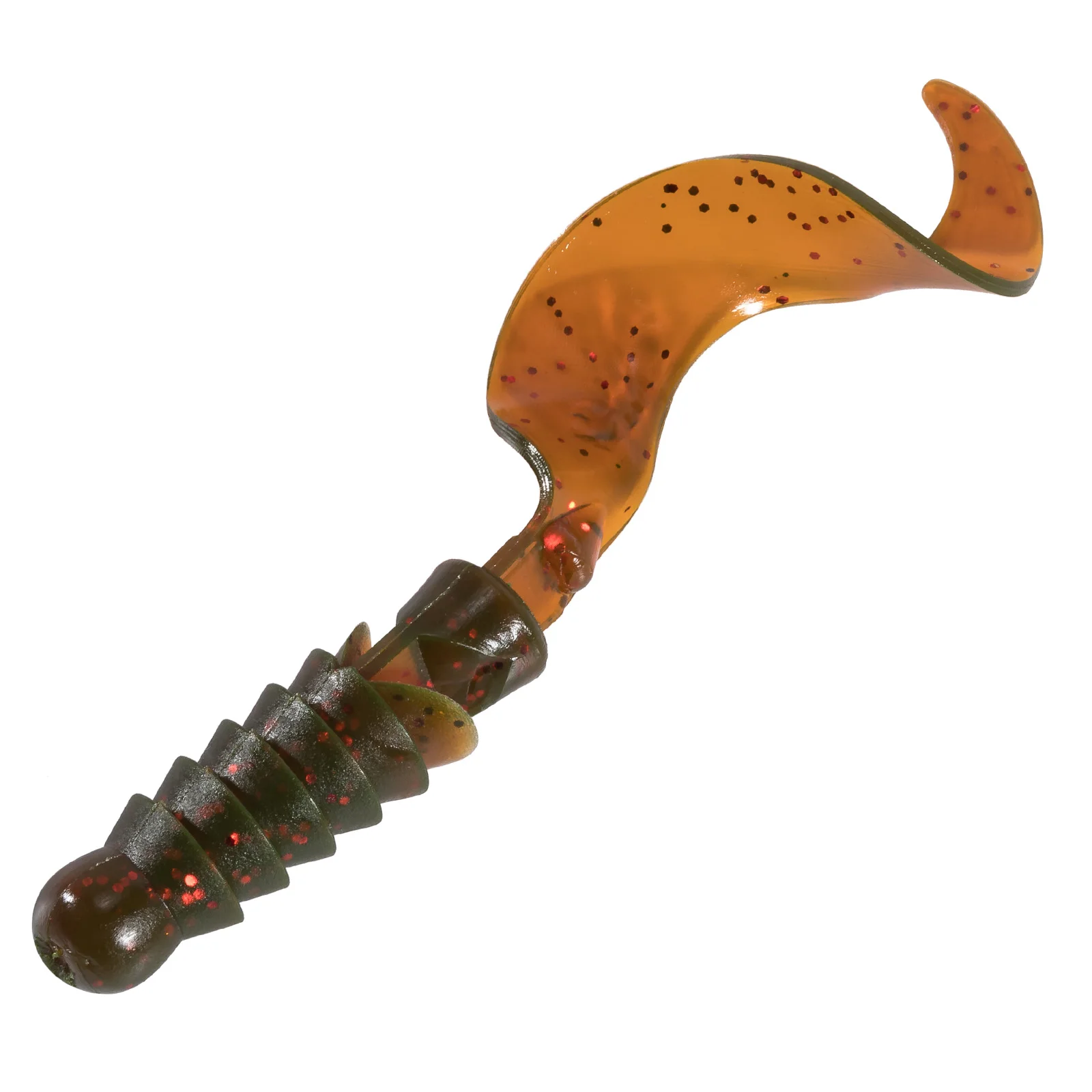 Lotto 21 Esche In Plastica Morbida Gialla – CURL-TAIL GRUB WORM Per Pesca In Acqua Dolce E Salata