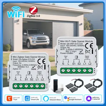 Tuya ZigBee WiFi Garage Door Opener Smart Gate Controller Switch Module Timer Smart Life APP Remote Control Alexa Google Home 1