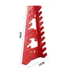 Red Wrench Organizer Plastic Wrench Organizer Tray Sockets Storage Tools Rack Sorter Standard Spanner Holders Wrench Holder 6