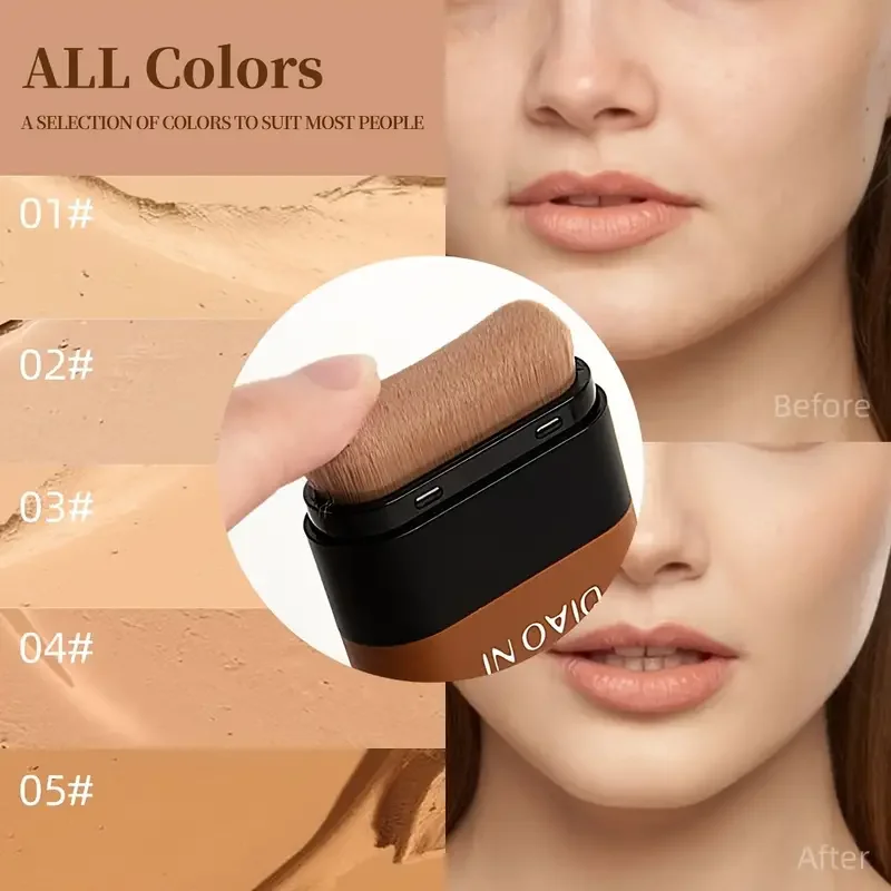 Eraser Foundation Stick,Velvet Moist Light Concealer Liquid Foundation Long-lasting Flawless Makeup Face Beauty Makeup Cosmetics 3