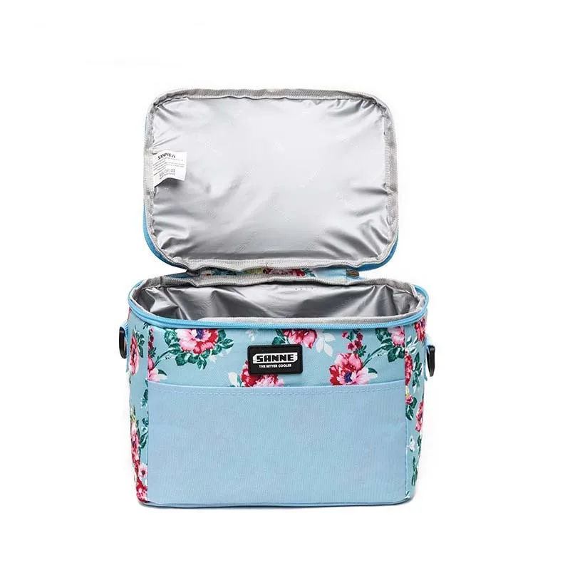 Women Men 611L Lunch Bag Outdoor Insulated Lunch Bento Box Tote Thermal Food Picnic Handbag Portable Shoulder Thermal Picnic Bag