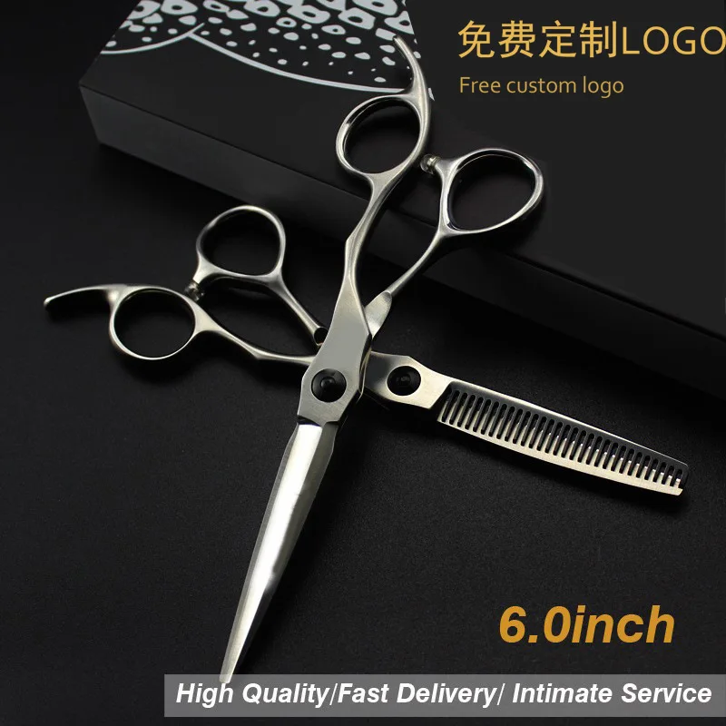 

custom logo German matte light Top 440C Hair Hairdressing Scissors Barber Scissors Hair Cutting Scissors Salon Shears