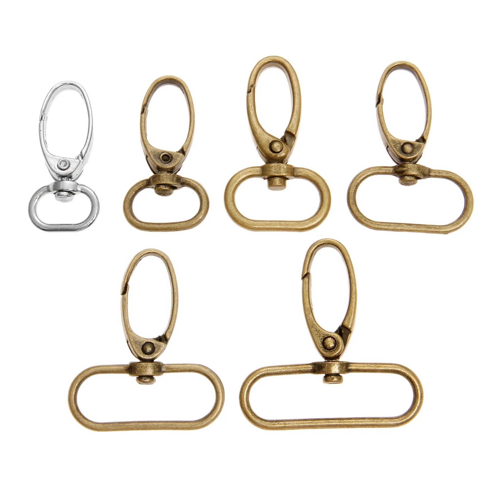 

20 Pcs Metal Bags Strap Buckles Lobster Clasp Collar Snap Hook KeyChain Bag DIY Sewing Handmade Metal Luggage Buckle Snap Hook