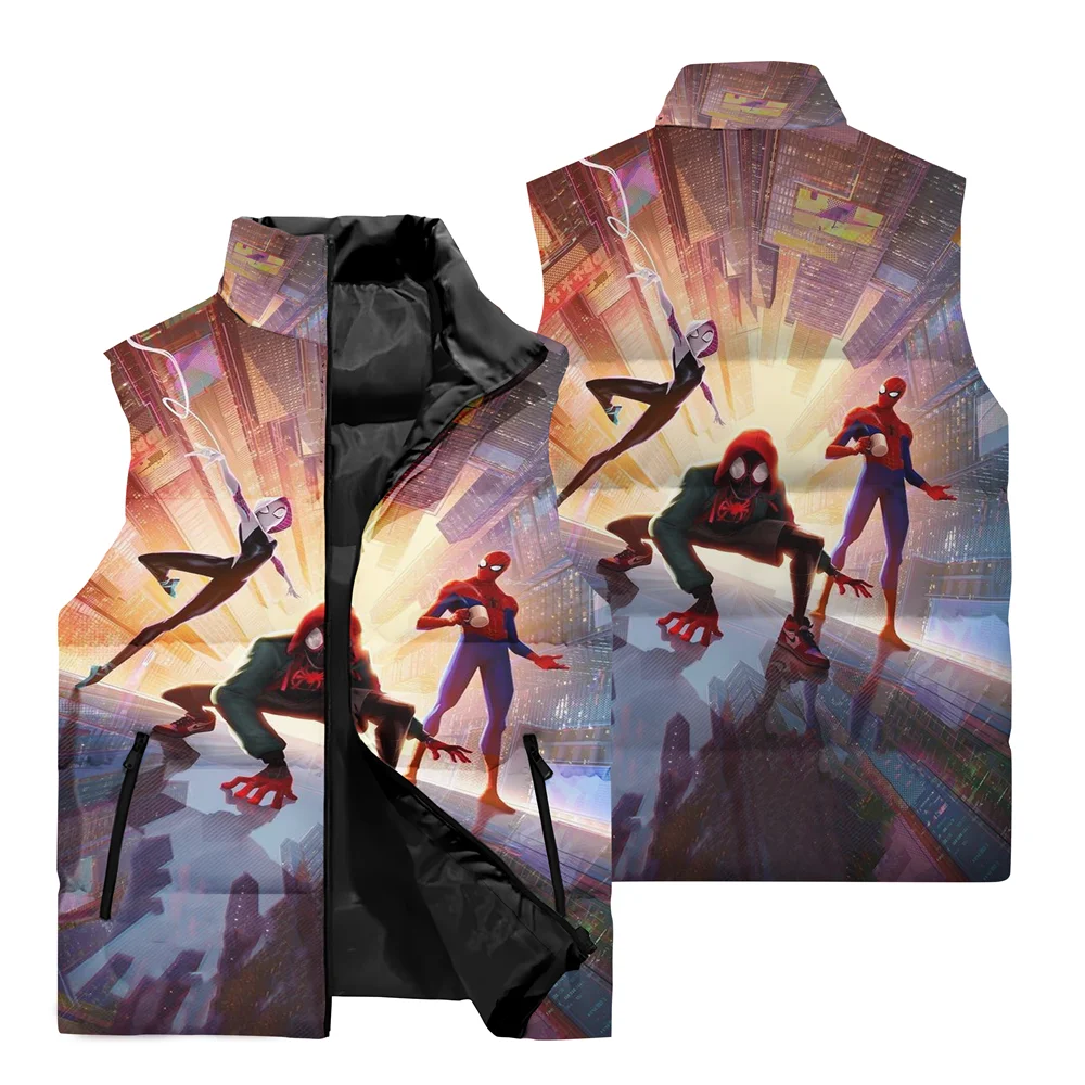 thumbnail image 1 of Nueva chaqueta para hombre, chaleco de superhéroe de Marvel, Spider-Man, chaqueta con estampado 3D, cortavientos, chaqueta cálida para correr al aire libre para hombre, 1 of 5