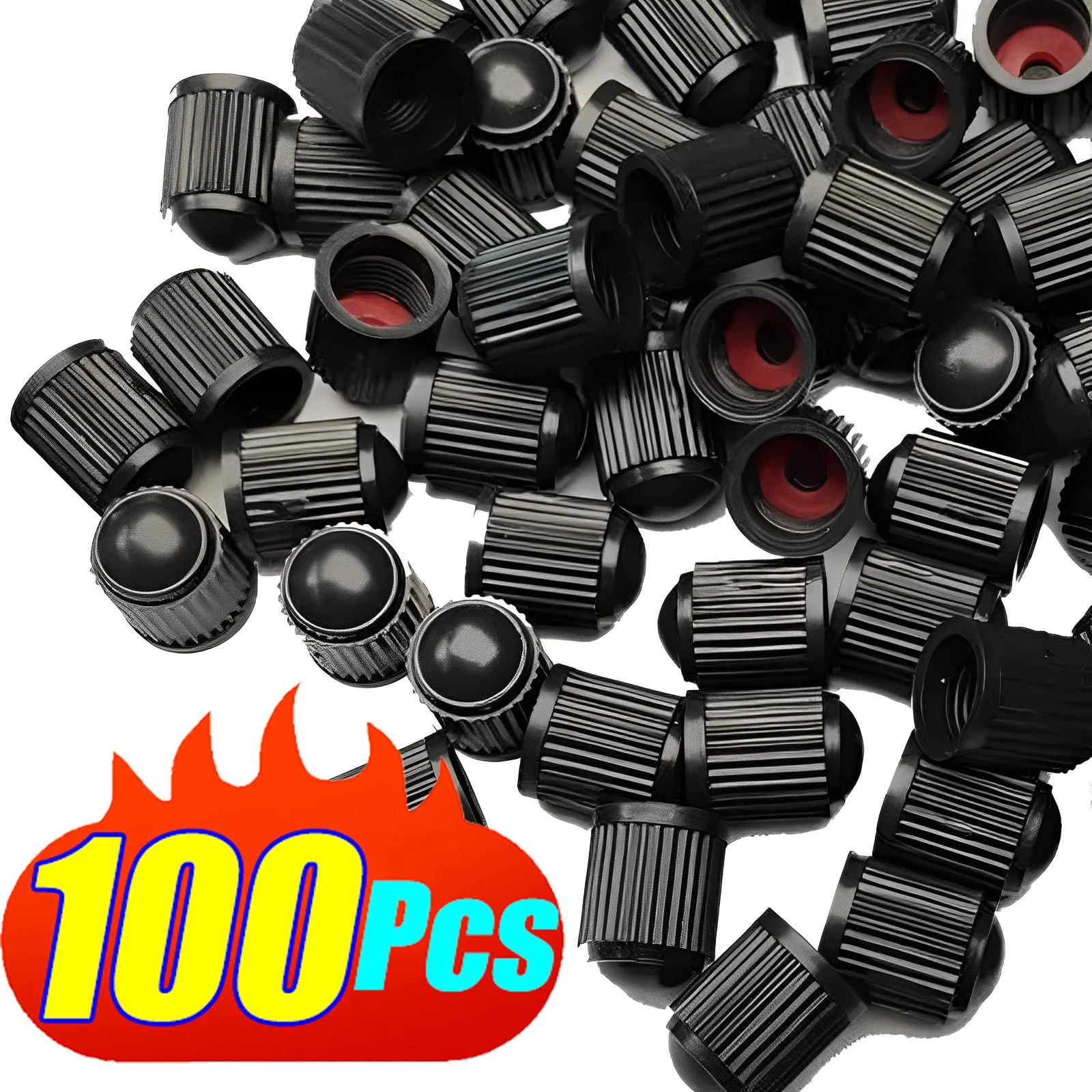 Tappi antipolvere per valvole per pneumatici coperture per stelo valvola per pneumatici in plastica per ruote per Auto tappi per stelo per pneumatici Auto Bike Bicycle Truck accessori per moto