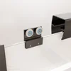 56 "-60" W *58 "H semi-frameless double sliding tub door, bypass tub shower, 1/4" (6mm) thick SGCC tempered glass door 4