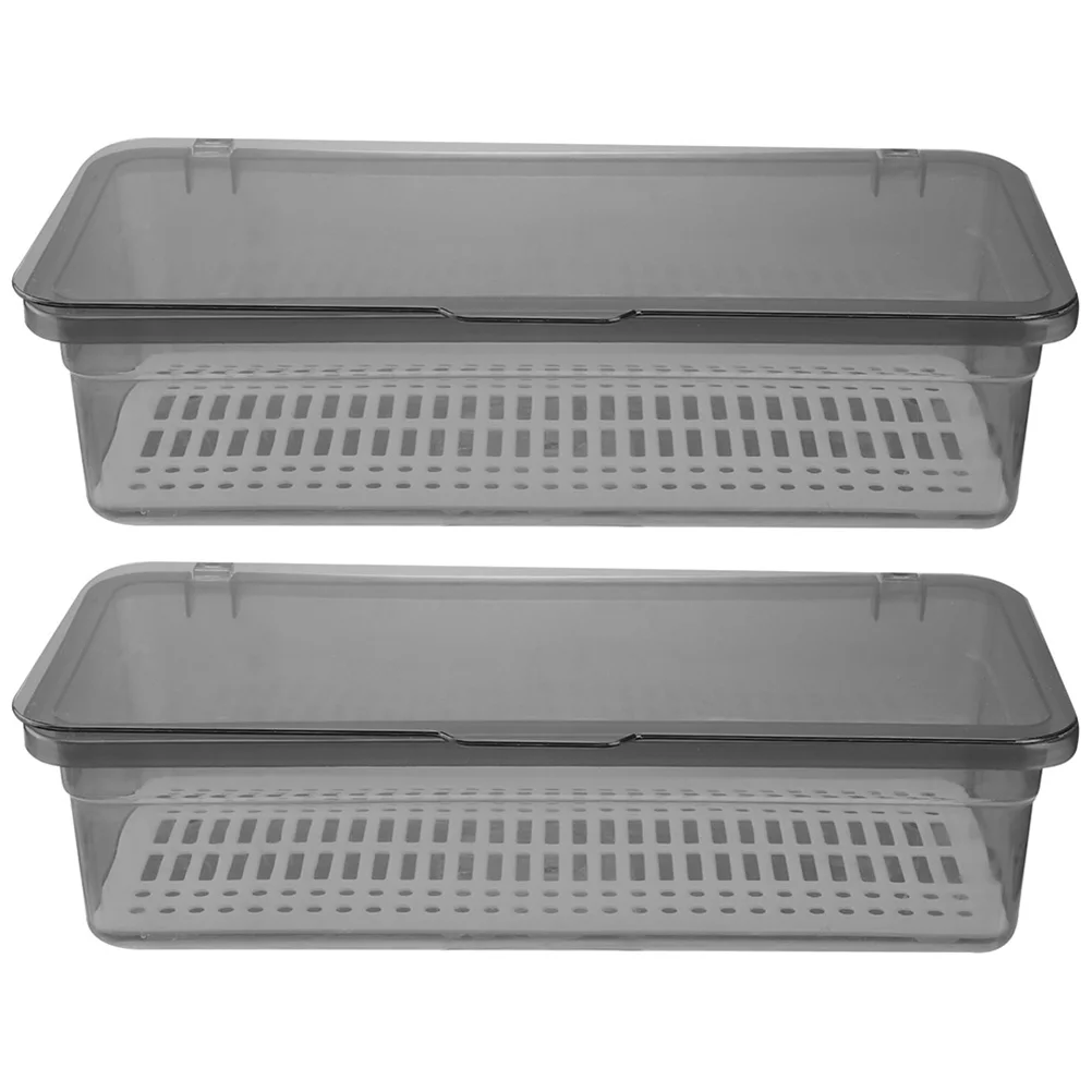 

Plastic Flatware Tray Lids Chopsticks Drain Storage Box Cutlery Tray Utensil Drawer Organizer Cover Kitchen Countertop