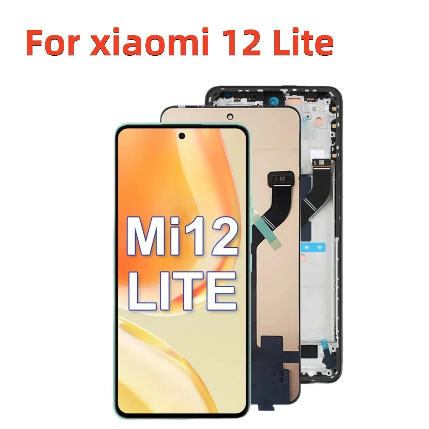 

Сенсорный экран 6,55 ''для xiaomi 12 Lite LCD 2203129G, дигитайзер в сборе для xiaomi 12 Lite, ЖК-дисплей