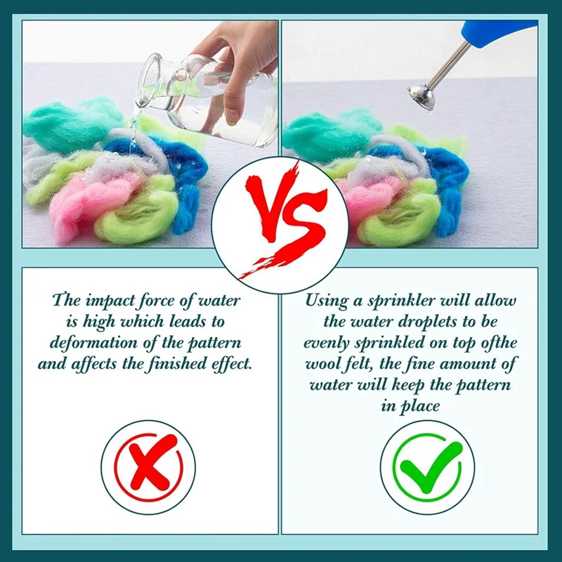 2 Pcs Ball Brause Sprinkler Flower Sprinkler Ball Brauser Squeeze Wet Felting Tools Watering Nozzle