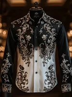 Chemise à manches longues pour hommes, vêtements imprimés haute définition, vacances de loisirs en plein air, luxe, à la mode, créateur de haute qualité 4