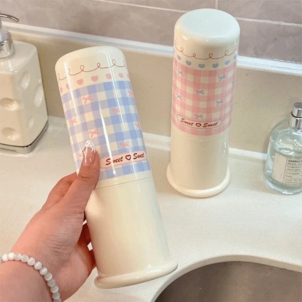 Multipurpose Thickened Mouthwash Portable Dust Proof Travel Toothbrush Box Cartoon Wash Cup Bathroom_voghion.com