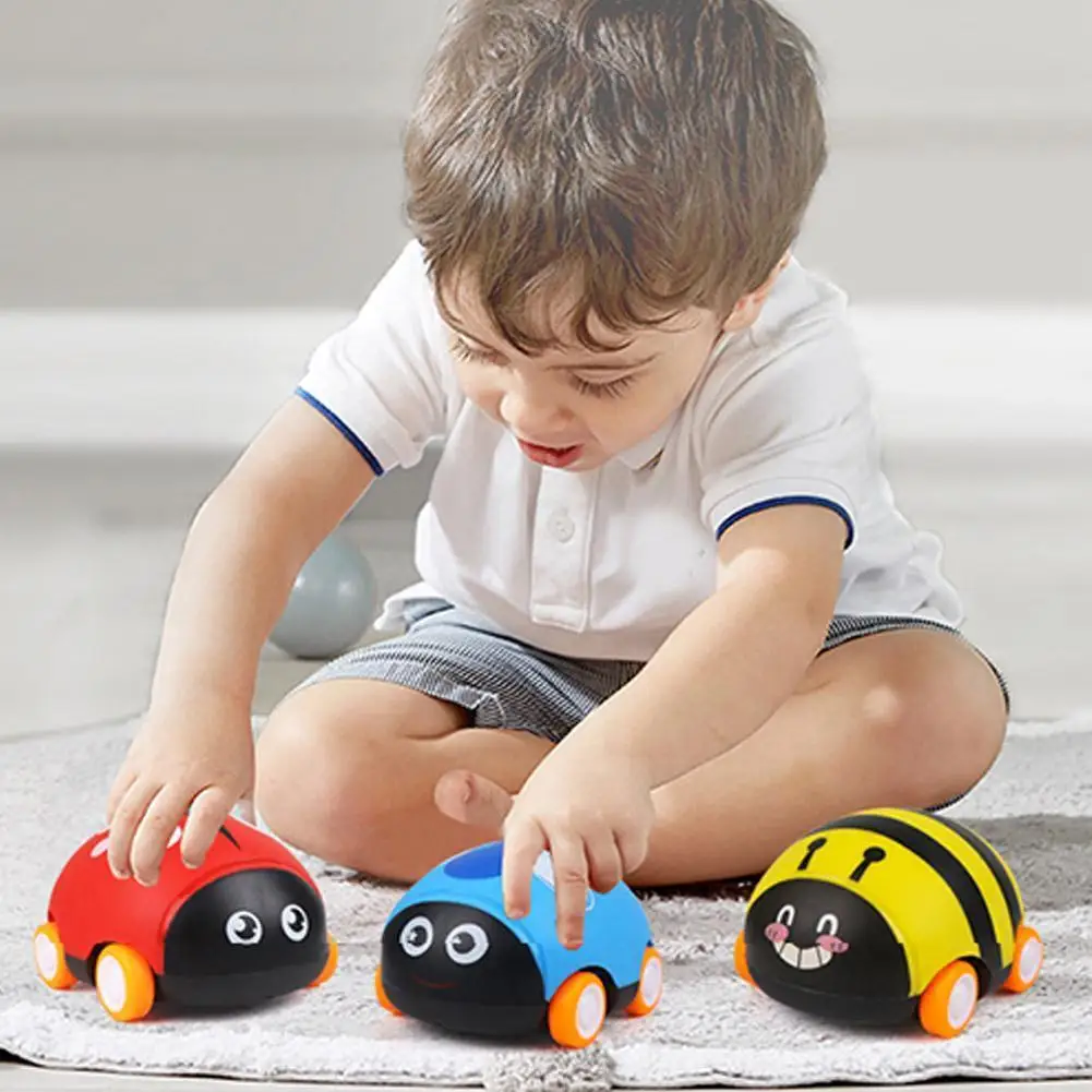 

Child Car Play Toy Cartoon Insect Ladybird Pull Back Animal Car Inertia Car Toys Educational Toys Christmas Gifts For Kids K4A8