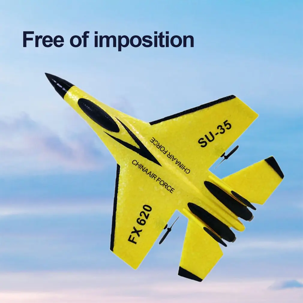 FX-620 SU-35 RC Remote Control Airplane 2.4G Remote Control Fighter Hobby Plane Glider Airplane EPP Foam Toys RC Plane Kids Gift 5