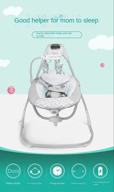 Ingenuity SimpleComfort Balançoire électrique apaisante pour bébé Everston  