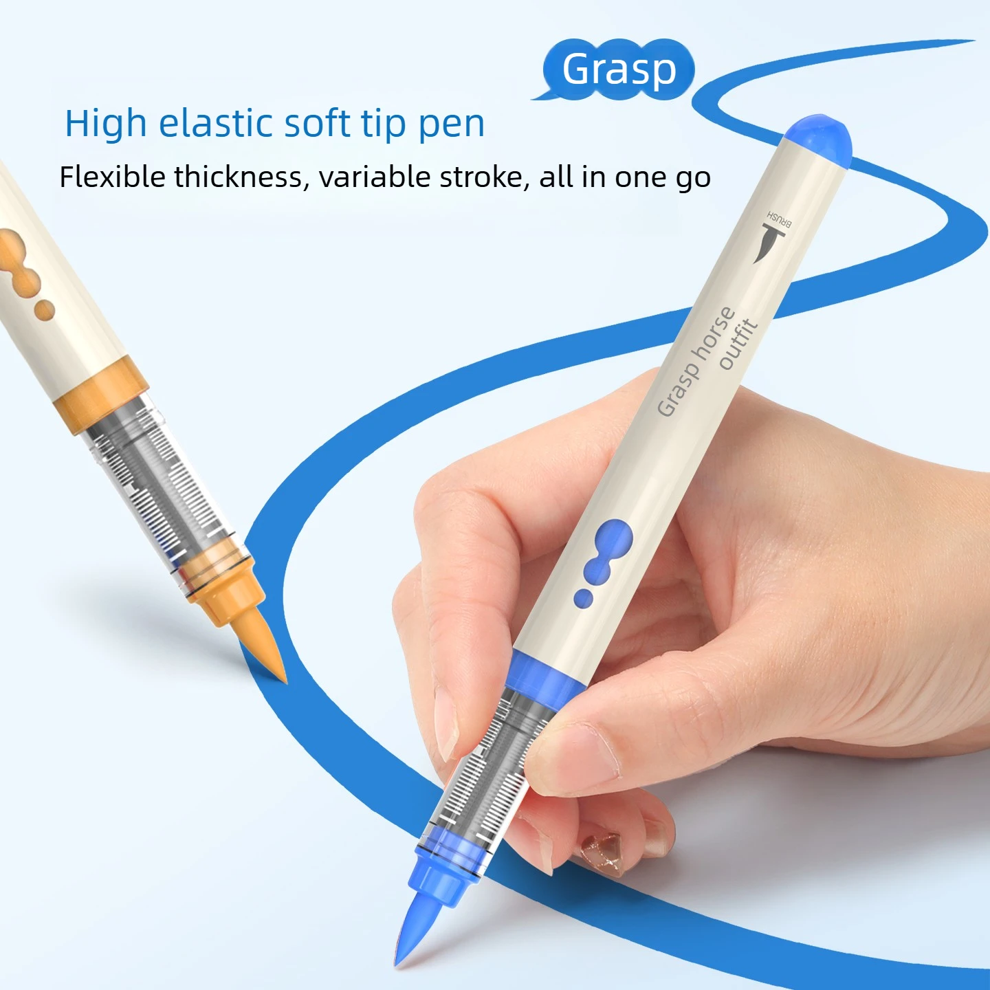 GRASP 120/36 색상 직접 사용 가능한 액상 아크릴 마커 펜, 부드러운 브러쉬 닙, 유리, 문구류, 학교 미술 용품에 사용 가능한 방수 펜