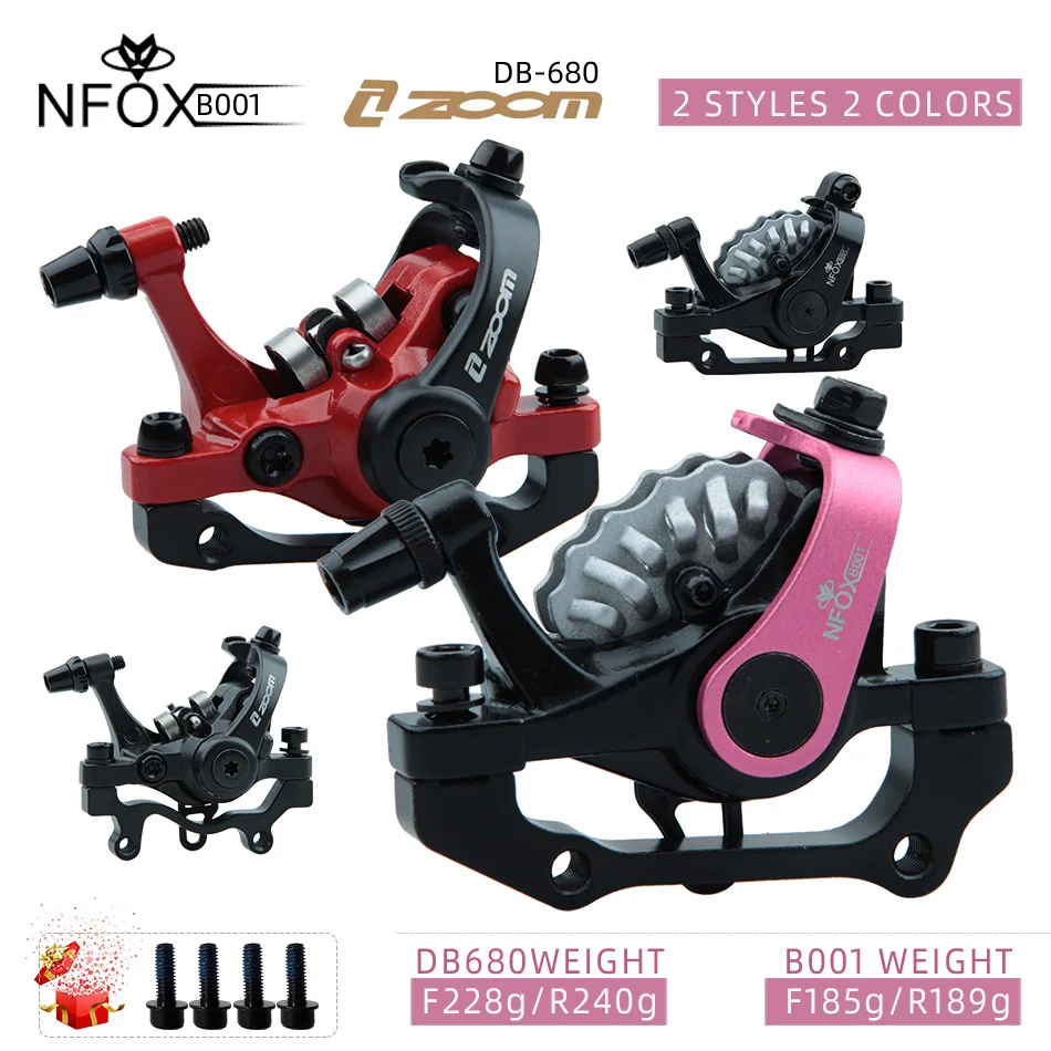 ZOOM DB680 Bicycle 160 Disc Brake Light Alloy Mountain Bike Universal