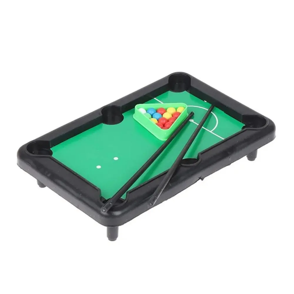 Mini Tabletop Pool Set Pool Billiards Table Game Indoor Sport Toys for Parent-Child Fun Play Leisure Educational Christmas Gifts billiard accessories pool table playset