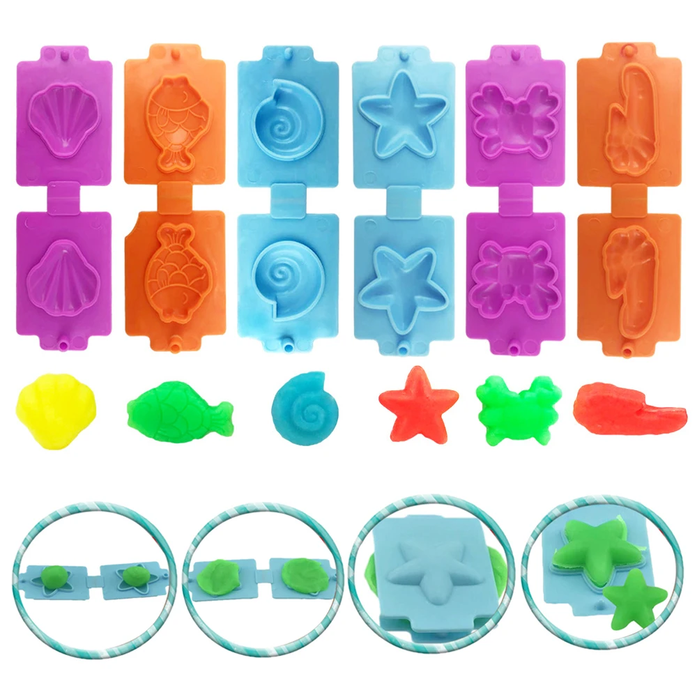 Play Dough Model Tools Creative 3D Plasticine Playdough Set Clay Cutters Moulds Deluxe Set Learning Education Kids Toys 3