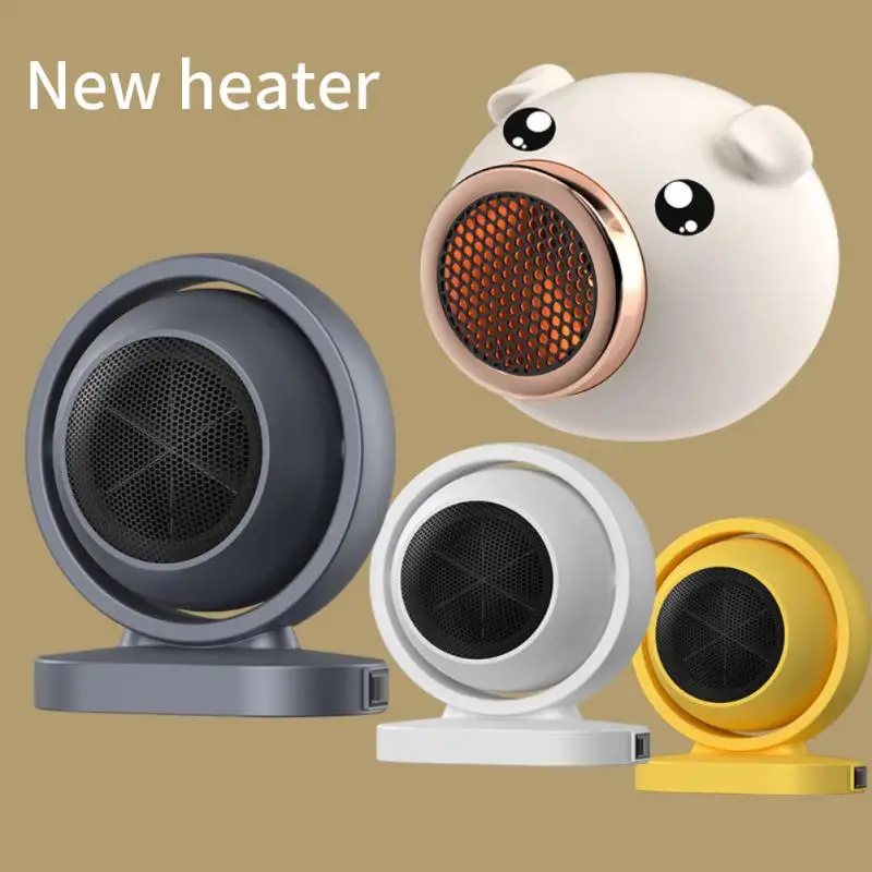 Intelligent Air Heater Machine Double Security Heat Thermostat Fast Constant Temperature Cute Electric Heater Fan For Bedroom