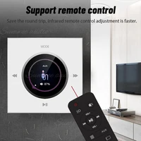 Home bluetooth amplifier smart home audio mini in wall amplifier 86 type FM USB TF music host Ceiling Speaker Audio Panel System 5