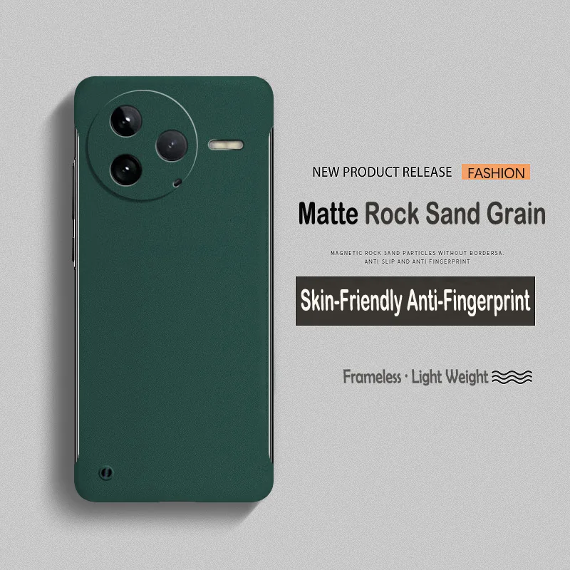 Luxury Matte Frosted Frameless Ultra Thin Case with Hard Lens Protection