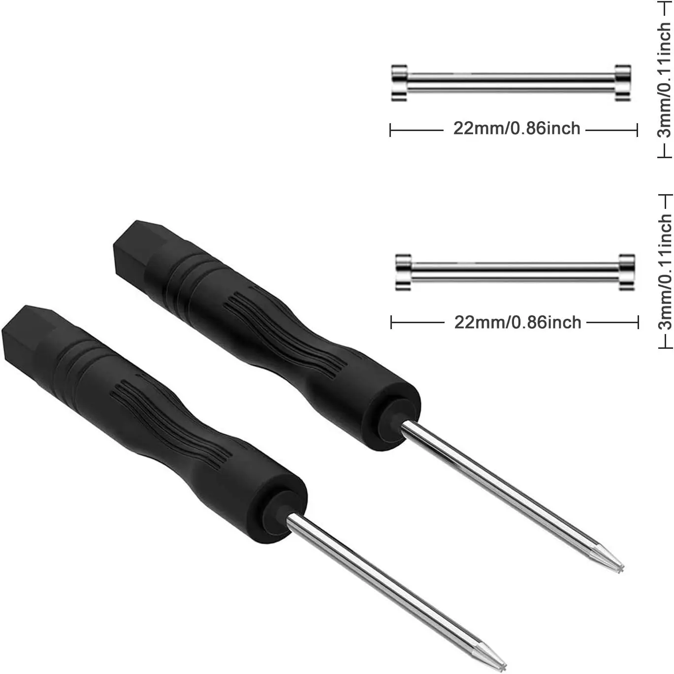 Screw and Screwdriver Set for Watch Band Adjustment and Repair