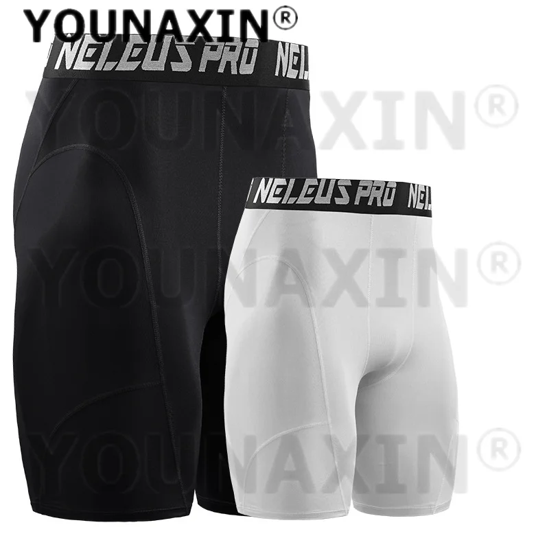 Men's Fitness Running Underwear Stretch Shorts Quick-drying Gym Exercise Tight Leggings Boy Basketball Pant M L XL 2XL 3XL
