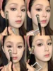 1/2Pcs Peach Heart Blusher Brush Powder Blush Cream Liquid Blush Makeup Brushes Flat Small Precise Blush Brush Makeup Tools 4