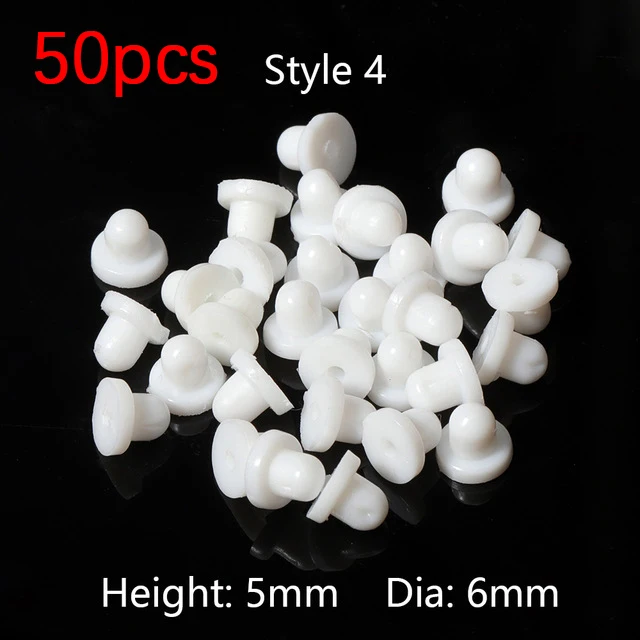 50pcs Stainless Steel Bullet Comfort Clutch Earring Back Earnut