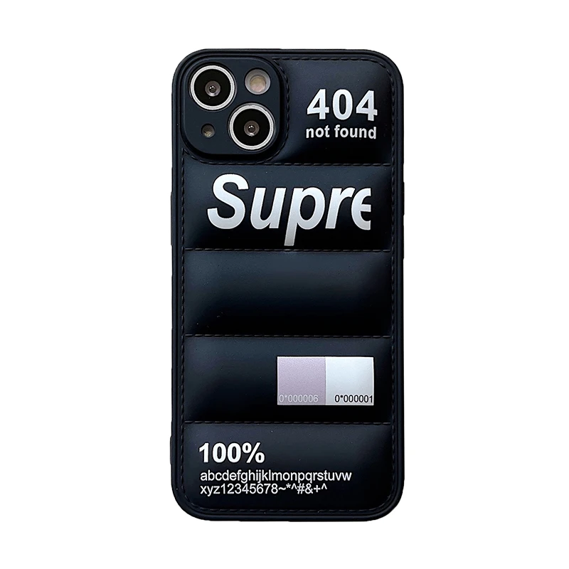 thumbnail image 1 of Funda acolchada de chaqueta de plumón de moda para iPhone, 15, 14, 13, 12, 11 Pro Max, X, XS, XR, 7, 8 Plus, marca Original, encantadora, funda de silicona para teléfono, 1 of 5