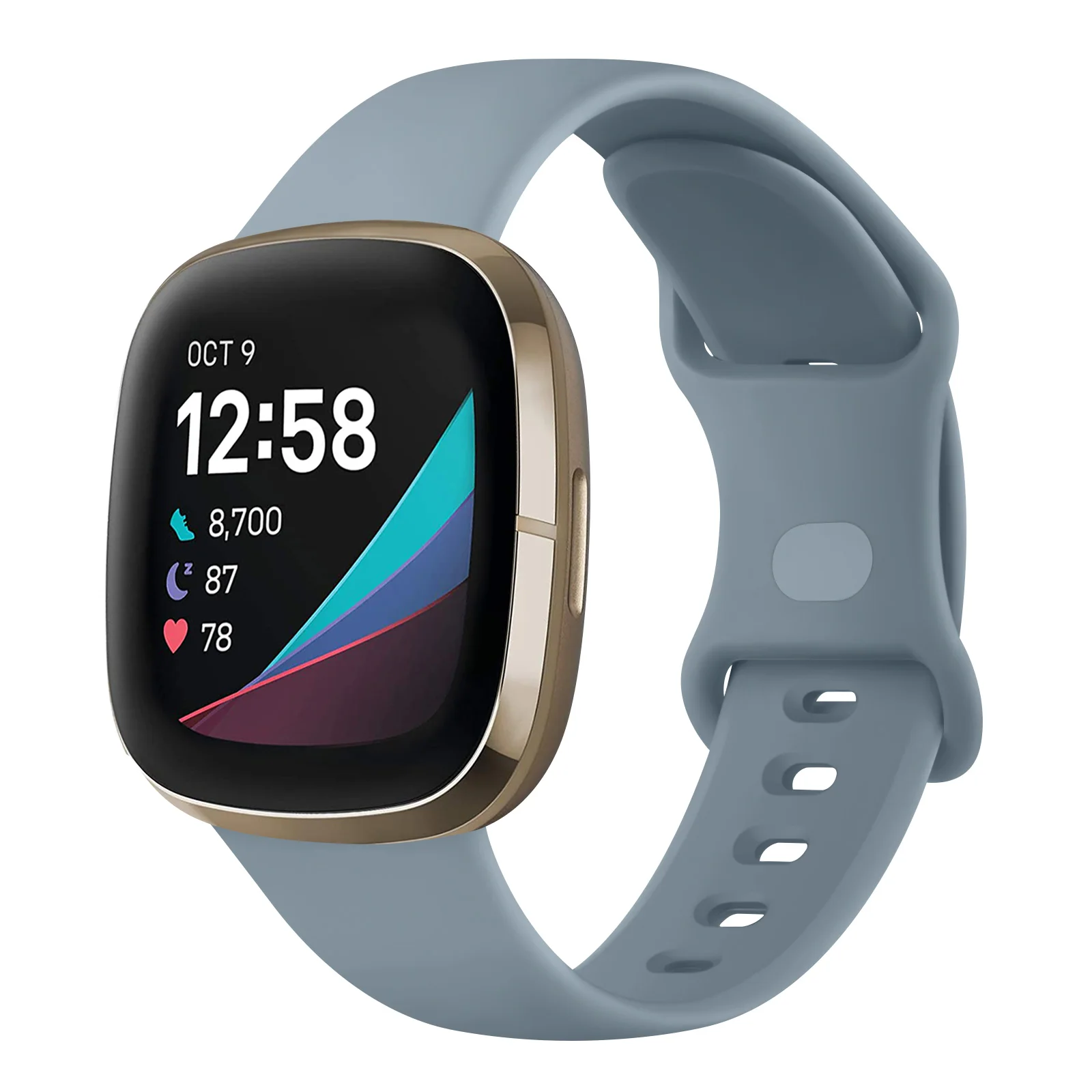 Silicone Smartwatch Strap - Adjustable Wristband Bracelet