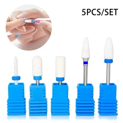Ceramic Nail Drill Bit Set - Professional Manicure & Pedicure Tools (5 Pieces) (ZYD17--ABCDE)