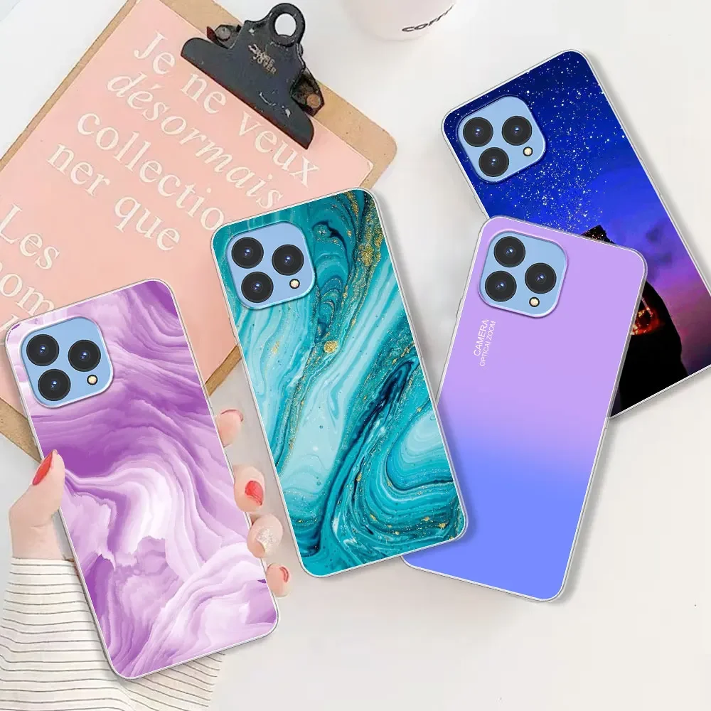 Crystal Clear Soft Silicone TPU Protective Phone Case with Bumper Shell Design