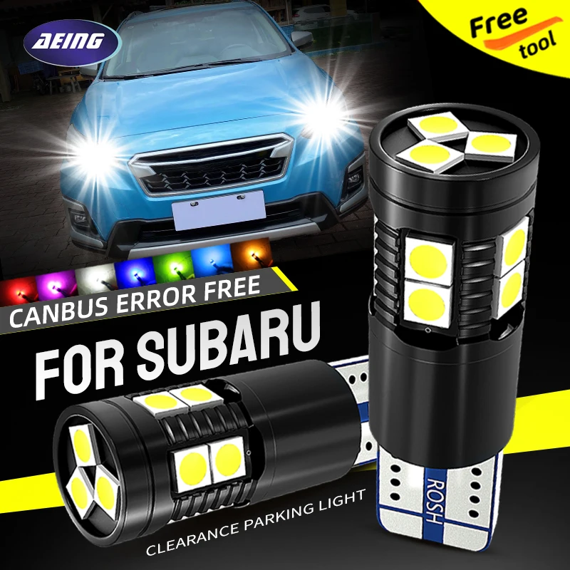 T10 W5w Led Clearance Parking Marker Light Bulbs No Error For Subaru