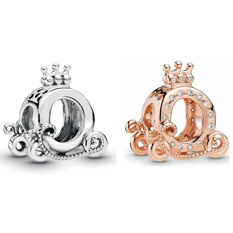 

Original Moments Sweet Heart Polished Crown O Carriage Beads Charm Fit Pandora 925 Sterling Silver Bracelet Bangle Diy Jewelry