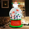 Inflatable Snowball Christmas Decoration for Home Garden Santa Snow Globe Led Light Inflatable Toys New Year Party Outdoor Decor 5